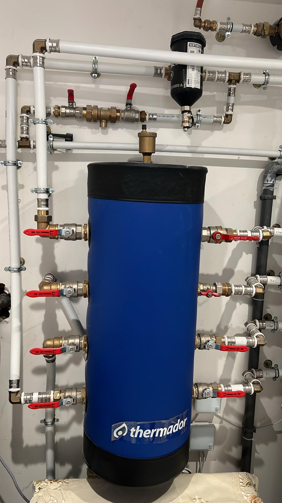 Bouteille de découplage Thermador — chaufferie multi-circuits
